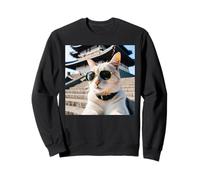 Cat In Japan At The Himeji Castle Sweatshirt