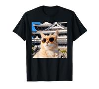 Cat in Japan At The Himeji Castle T-Shirt
