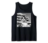 Cat in Japan at The Himeji Castle Tank Top