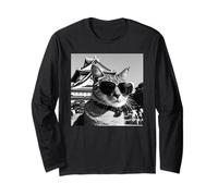 Cat in Japan At The Osaka Castle Long Sleeve T-Shirt