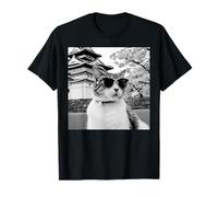 Cat in Japan At The Osaka Castle T-Shirt