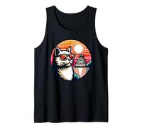 Cat in Japan At The Osaka Castle Tank Top