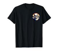 Cat in Paris Looking At The Eiffel Tower Value Graphic T-Shirt, Men, Black, L
