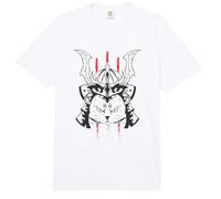 Cat in Samurai Armor Helmet Comfort Colors Adult Heavyweight T-Shirt