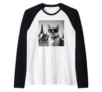 Cat in Thailand at Bangkok Palace Raglan Baseball Tee
