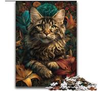 Cat in The Forest 2000 Piece Jigsaw Puzzle for Adults And Teenagers, Challenging Game And Family Play Parent-child Interaction (70x100cm)