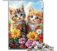 Cat in The Garden 2000 Pieces Jigsaw Puzzles for Adults And Teens, Stress Reliever Staycation Kill Time Enhance Love between Couples (70x100cm)