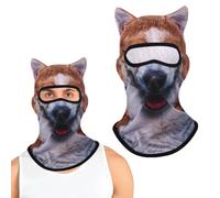 Cat in The Hat Mask, Cat Dog Ski Mask Realistic Animal Balaclava | For Bar Music Festivals Ski Halloween Outdoor Activities perfect for Parties