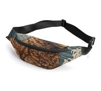 Cat in The Waves Fanny Pack Fanny Packs for Women Men Waist Bag Mens Fanny Pack Womens Fanny Pack Fanny Pack Men Running Fanny Pack Small Fanny Packs for Women, style, 36*15cm