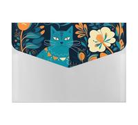 Cat in The Wild File Organizer for Office,6 Pockets Expanding File Folder, Portable Accordion Folders for Desktop, Waterproof Paper Bill Receipt Organizer for Business