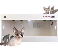 Cat Incubator for Puppies, Puppy Incubator, Pet Incubator Box for Dog, Large PET Brooder Nursery Dog, Intelligent Constant Temperature, Upgrade Heating System 60 * 50 * 50cm-White