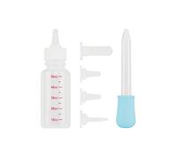 Cat Infant Bottles Set Milk Bottle Feeding Tool Breeding Bottle with 4 Silicone Nipples and 1 Pipette Dog Baby Bottle Pet Nursing Bottle Milk Feeder for Kittens Puppies Newborn Pet