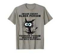 Cat Inside Every Older Person Is A Younger Person T-Shirt