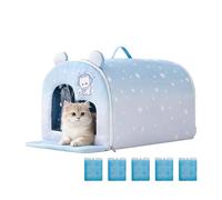Cat Insulated Cooling House Spacious Animals Summer Shelter