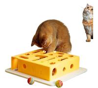Cat Intelligence Maze Box, Interactive Cat Feeding Game, Sensory Stimulation, Mental Enrichment Tool, Safety, Lightweight, Easy to Clean, for Indoor & Boredom Relief & Exercise (40 * 40 * 8cm)