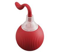 Cat Interactive Ball Toys Self Rotating Ball Rechargeable Fast Rolling Ball Anti-Depression Pet Toy for Indoor Cat Kitten (Red)