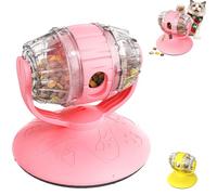 Cat Interactive Feeder, Interactive Dog Toys Food Puzzle Slow Feeder for Small Medium Dogs And Cats, Adjustable Portions Slow, IQ Training & Exercise, Slowly Eating (Pink)