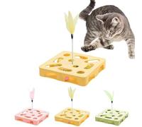 Cat Interactive Puzzle Toy for Indoor, Indoor Hunting Exercise Toy, Fun Exercise Hide Seek Moving Scratching, Pet Self Play Games for Bored Cats Encourages Hunting Instincts