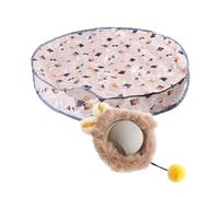 Cat Interactive Toy - 27.56x3.94 Inch Fast Moving Ball, Automatic Toy With Featherr, Cat With Rolling Ball | Smart Interactive Self-Activity Oxford Rechargeable, Indoor Exercise And Fun For Kittens