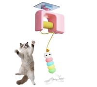 Cat Interactive Toy, Automatic Movable Toy, Rechargeable Cat Game for Training on the Door Frame, Exercises, Hunting Simulation, Living in the Home, the Floor and Displacement