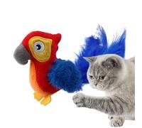 Cat Interactive Toy Bird, Simulated Plush Bird Pet Toy, Indoor Outdoor Simulation Swing Animal Figure for Lonely Cats for Study Room, Bedroom
