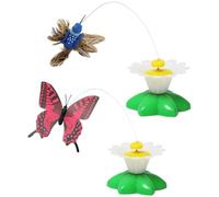 Cat Interactive Toys - Butterfly Bird Electronic Teaser - 360° Rotatable Teaser | for Kitten Exercise Boredom Relief Chasing Hunting Dogs Cats Indoor