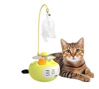 Cat Interactivee Puzzle Toyy - 27 Cm Wobble Training Ball, Lightweight Pc Material, Button Battery Powered | Daily Entertainment Exercise Solution for Indoor Outdoor Cats Home Use