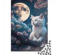 Cat Japan Paper 1000 Pieces Jigsaw Puzzle for Adults Creative Rectangular Puzzle Brain Exercise Challenge Game 1000pcs (38x26cm)