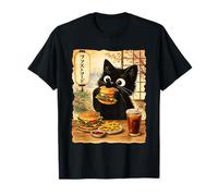 Cat Japanese Anime Hamburger Chinese Kawaii Kitten Cute Cats T-Shirt