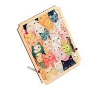 Cat Jigsaw Puzzle | Unique Cat Wooden Puzzles,Challenging Brain Puzzles, Unique Cat Jigsaw Wooden Puzzles for Adults Men, Women