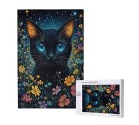 Cat Jigsaw Puzzles for Adults 1000 Flower Large Jigsaw Puzzles for Adults, Funny/Difficult/Impossible/Challenging Decompression Games, As a Birthday for Women and Men 2T-2013