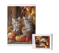 Cat Jigsaw Puzzles for Adults 2000 Autumn Puzzle, Wooden Puzzles for Adults with Gift Box, Impossible Puzzle, Challenging High Difficulty Family Activity, Gifts for Men Women,99x70 cm, p1681t