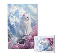 Cat Jigsaw Puzzles for Adults 300 Piece, Mountain Puzzles for Adults Wooden, Funny/Difficult/Impossible/Challenging Decompression Games, As a Birthday for Women and Men ML-1100