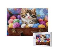 Cat Jigsaw Puzzles for Adults 5000, Cute Puzzles for Adults Wooden, Funny/Difficult/Impossible/Challenging Decompression Games, As a Birthday and Holiday Decor Gifts for Women and Men M-498