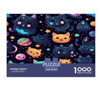 Cat Jigsaw Puzzles for Adults Gifts 1000 Piece Educational Games Home Decoration Cute Kitten Jigsaw Puzzle for Adults And Kids 70x50cm/1000pcs
