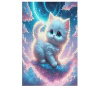 Cat Jigsaw Puzzles for Kids 1000 Pieces 3d Wooden Puzzle Decompression Game for Adults Women Girl Educational Game Toys （78×53cm）