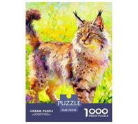 Cat Jigsaw Puzzles Puzzles for Adults Kids. 1000 Pieces Pet Great Gifts Challenge Toy Educational Games Home Decoration for Adults& Kids Age 14 Years Up 70x50cm/1000pcs