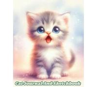 Cat Journal And Sketchbook: Notebook Diary Sketchbook Plain Blank For Drawing Doodling And Lined For Writing Children Kids Girls Teen Women