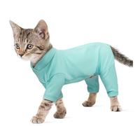 Cat Jumper, Shirt Soft Cat Apparel Body Suit after Surgery Help Recover from Surgeries or Injuries, Provide Comfort and Warmth(Blue, S)