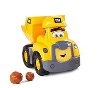 CAT® Junior Crew Construction Buddies Interactive Educational DUMP TRUCK with lights and sounds, movable parts, real working wheels and dump bin. For ages 2+