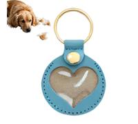 Cat Keeper Keyring - Memorial Memory Charm for Dogs with Hair - Heart Charm Memorial for Backpacks and Bags Female Collection