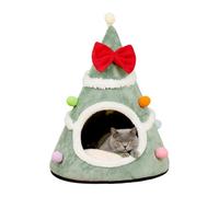 Cat Kennel Christmas Tree - Detachable Warm | Cat Kennel in the Shape of a Christmas Tree - for Small Medium and Large Breeds for Playing Rest and Nap in Bedroom and Balcony