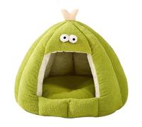 Cat Kennels, Closed Dog Kennels For Warm Winter, Cute Pumpkin Cat Houses, Universal Pet Beds For All Seasons, Soft And Comfortable Small Dog Beds(Green,45x45cm)