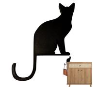 Cat Key Holder - Cat Shaped Key Organizer Hook,Cute Animal Shaped Wooden Organizer Rack for Room Dorm Bedroom Entryway Kitchen Living Room Dormitory