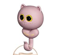 Cat Key Hook - Adhesive Wall Organizer for Entryway Clutter | Compact Animal Silhouette with Strong Mounting Backing, Secure Grip, Decorative Storage Tool for Bags and Leashes, 2.36x4.13inch