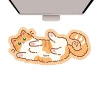 Cat Keyboard Pad - Funny Deskmat Mousepad, Portable Cartoon Keyboard Pad | Cute Cats Desk Mousepad with Non-Slip Rubber Base, Multipurose Soft Keyboard Pad for Desk, (27.56x11.81x0.2 Inches)