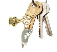 Cat Keychain,Cute Cat Keychain | Adorable Cat Keychain | Lovely Kitty Keychain, Funny Cartoon Kitty Aesthetic Keychain, Creative Couple Jewelry Bag Pendant, Consulte la descripción, See description