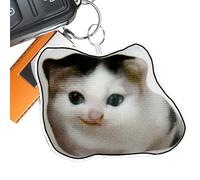 CAT KEYCHAIN - Funny Meowing Keychain | Cute Kitten Keychain with Sound, Adorable Jungle Key Shirts for Backpacks, Wallets, School Bags, Gifts for Kids Teens Women and Cat Lovers, Hit Cat, se
