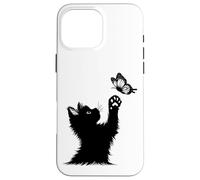 Cat Kitten Butterfly For Women Girls Kids Teens Kitty Love Case for iPhone 16 Pro Max