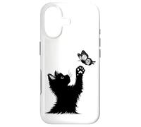 Cat Kitten Butterfly For Women Girls Kids Teens Kitty Love Case for iPhone 17